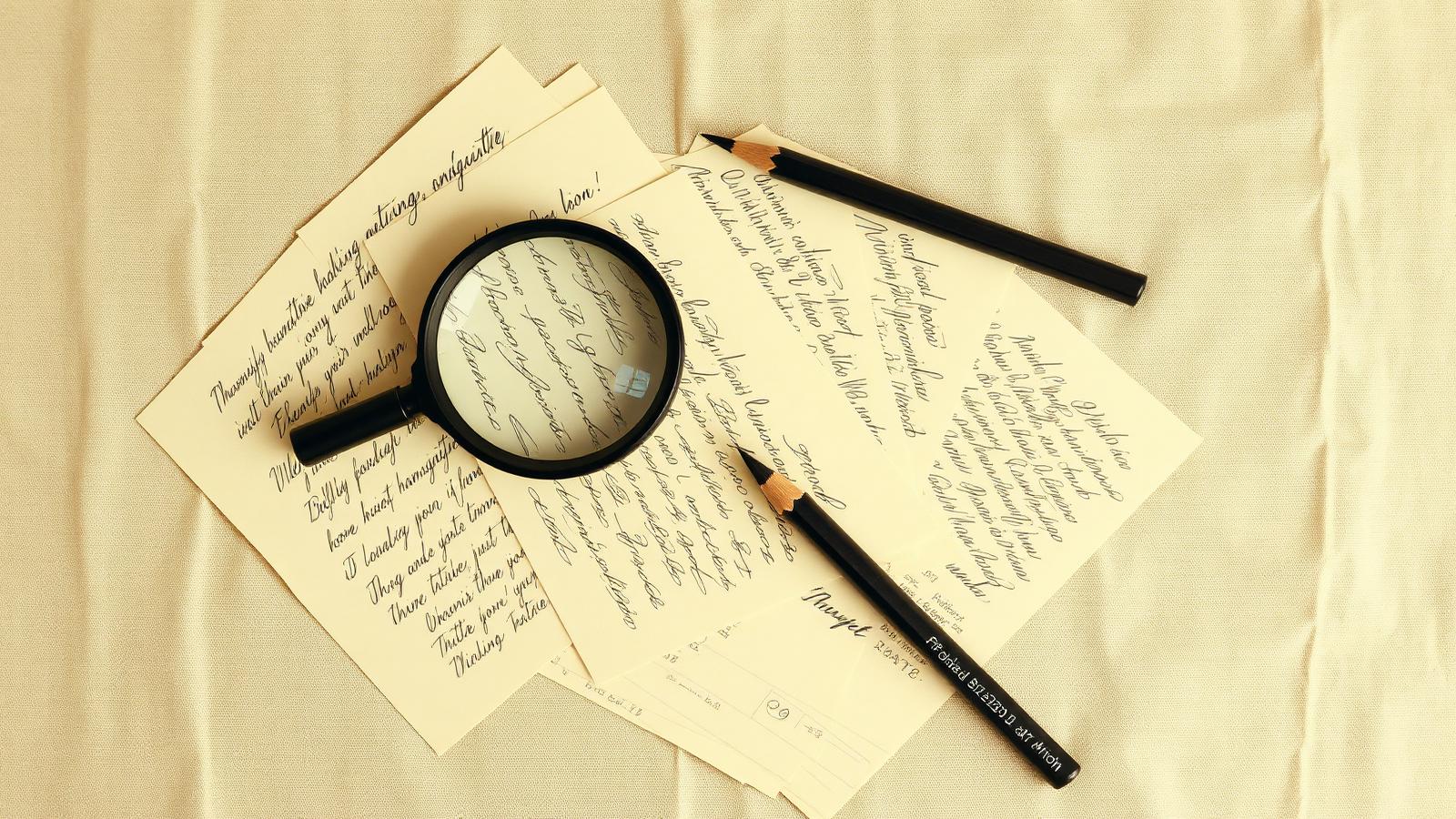Escritura manuscrita analizada pericialmente